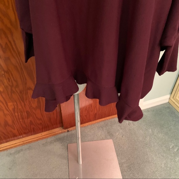 ALFANI Turtleneck Ruffle Poncho Style Sweater - Picture 12 of 14